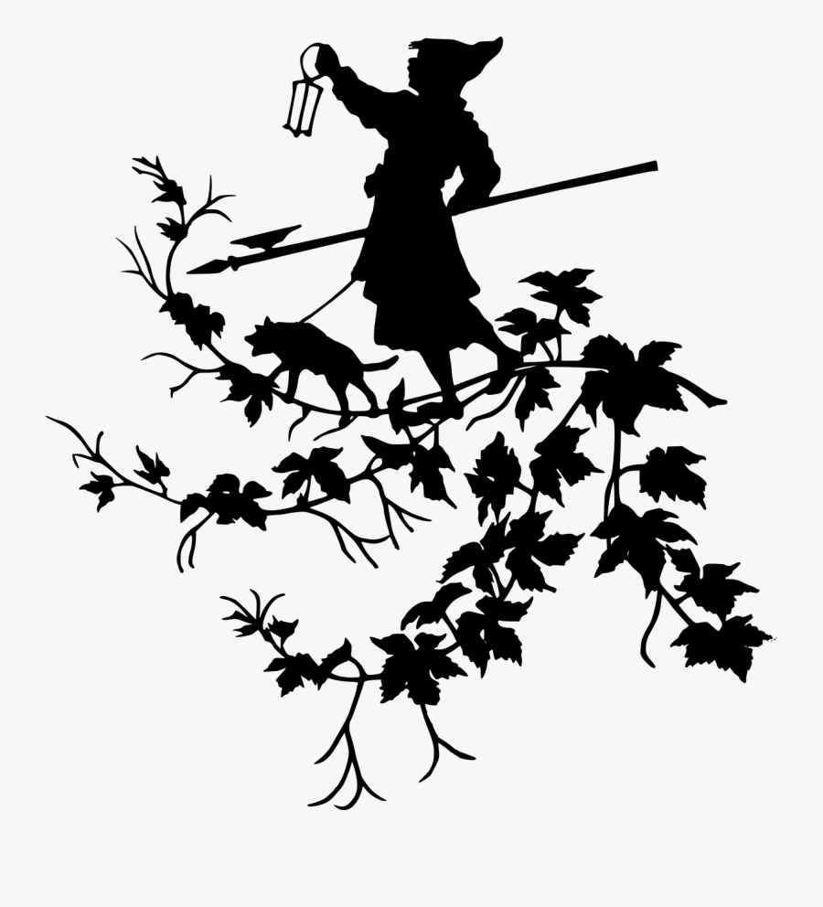 Girl Dog Lamp Free Photo - Hình Bóng Cô Gái, Transparent Clipart