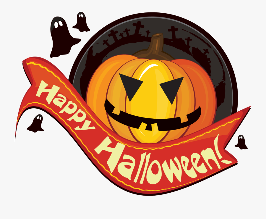 Scary Happy Halloween Clip Art, Transparent Clipart