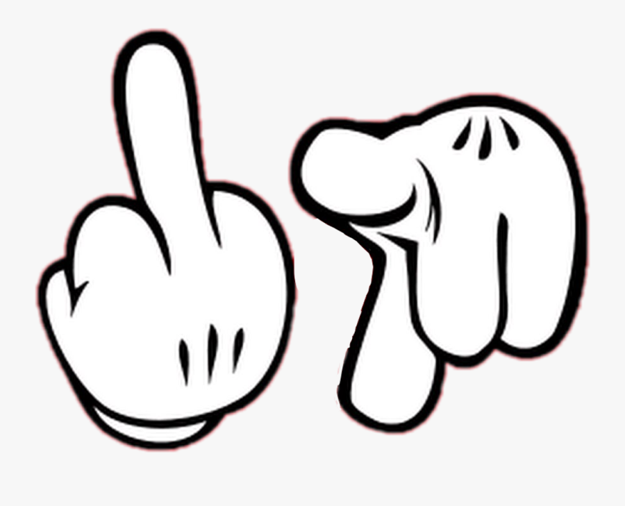 Fuck You Have A Nice Day Clipart , Png Download - Cartoon Hand Fuck You, Transparent Clipart