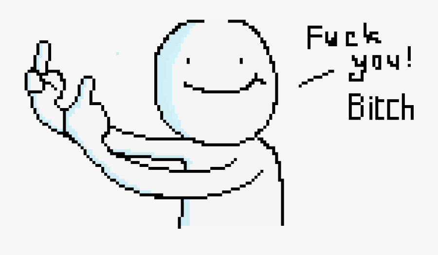 Fuck You Png - Pixel Art Fuck You, Transparent Clipart