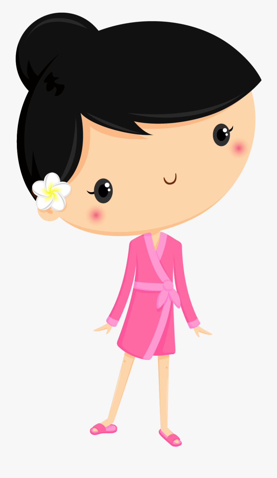 Clipart Noche De Chicas - Cartoon, Transparent Clipart