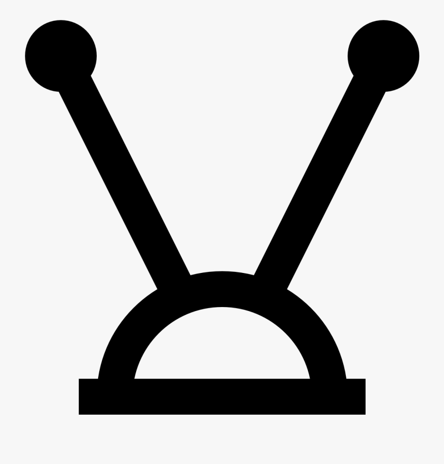 Tv Antenna Icon Png, Transparent Clipart
