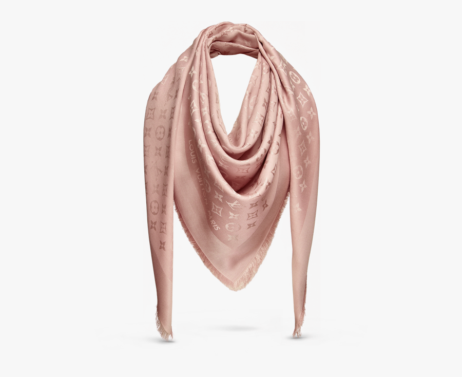 Light Pink Louis Vuitton Scarf, Transparent Clipart