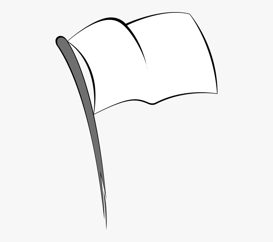 White Flag Vector Png, Transparent Clipart