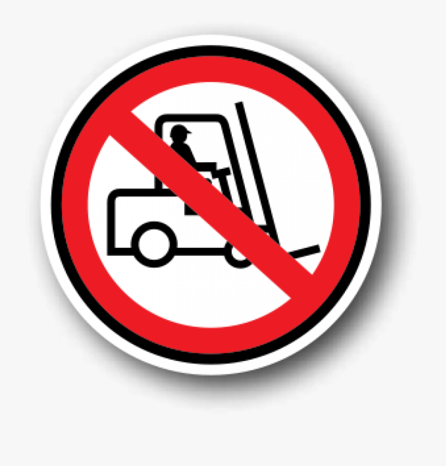 Health And Safety Floor Signs, No Forklifts - Safety Signs No Walking, Transparent Clipart