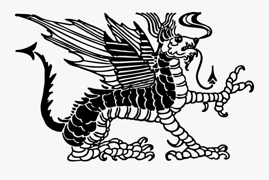 Dragon Chinese Culture Free Photo - Китайский Черный Дракон Графический, Transparent Clipart