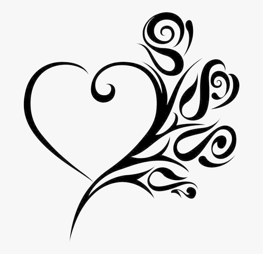 Wedding Clipart Free Best On Transparent Png - Wedding Heart Clipart Black And White, Transparent Clipart