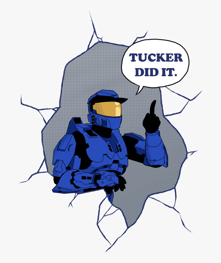 Leader Clipart Caboose - Red Vs Blue Caboose Tucker Did, Transparent Clipart