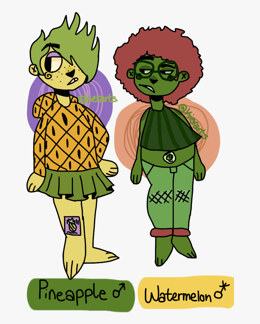 My Ocs Oc Ocs Fruit Banana Strawberry Kiwi Apple Pineapple Cartoon Free Transparent Clipart Clipartkey