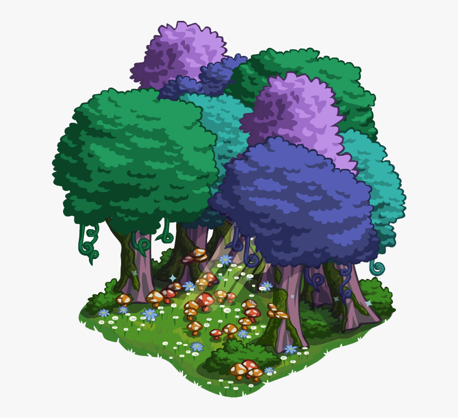 Enchanted Forest Clipart Png - Cute Forest Clipart Transparent Background, Transparent Clipart