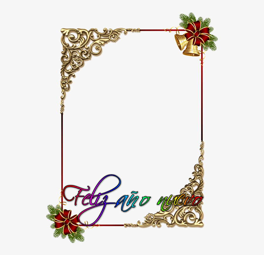 Vintage Christmas Frame Png, Transparent Clipart