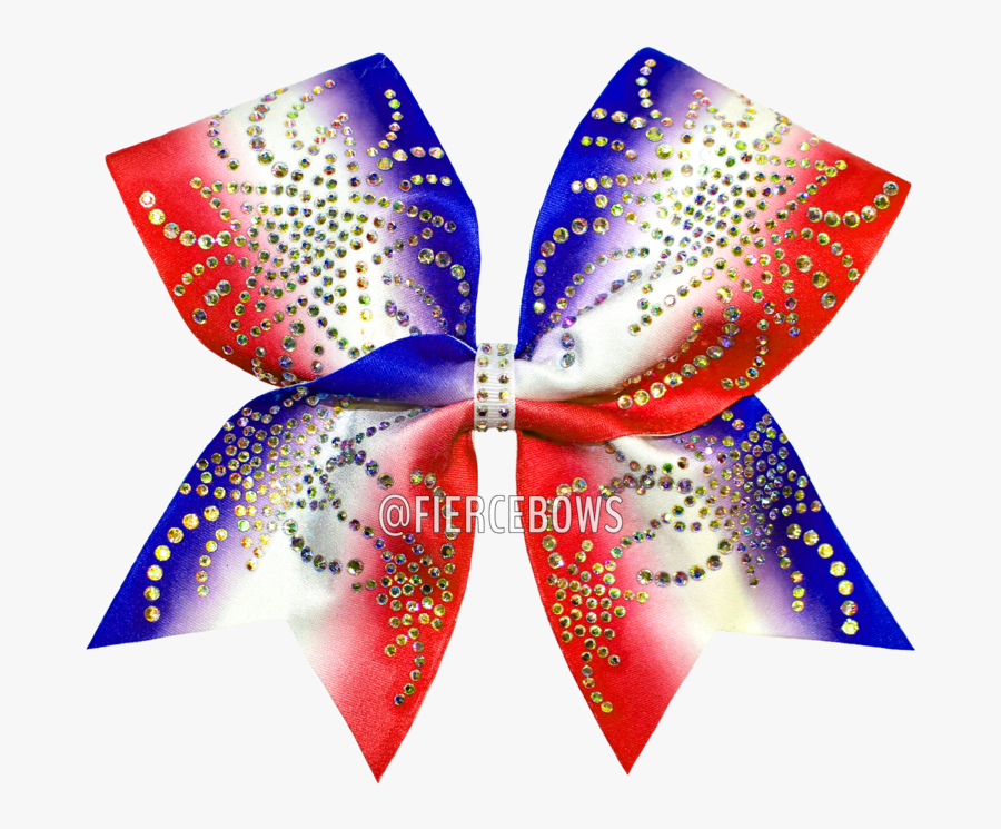 Ombre Stars Rhinestone Cheer Bow Clipart , Png Download, Transparent Clipart