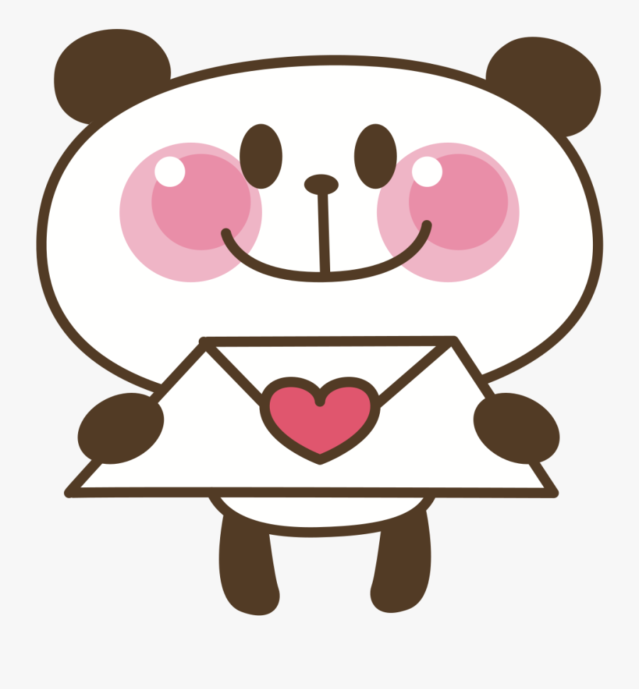 Panda Clipart Panda Love - Clip Art Love Panda, Transparent Clipart