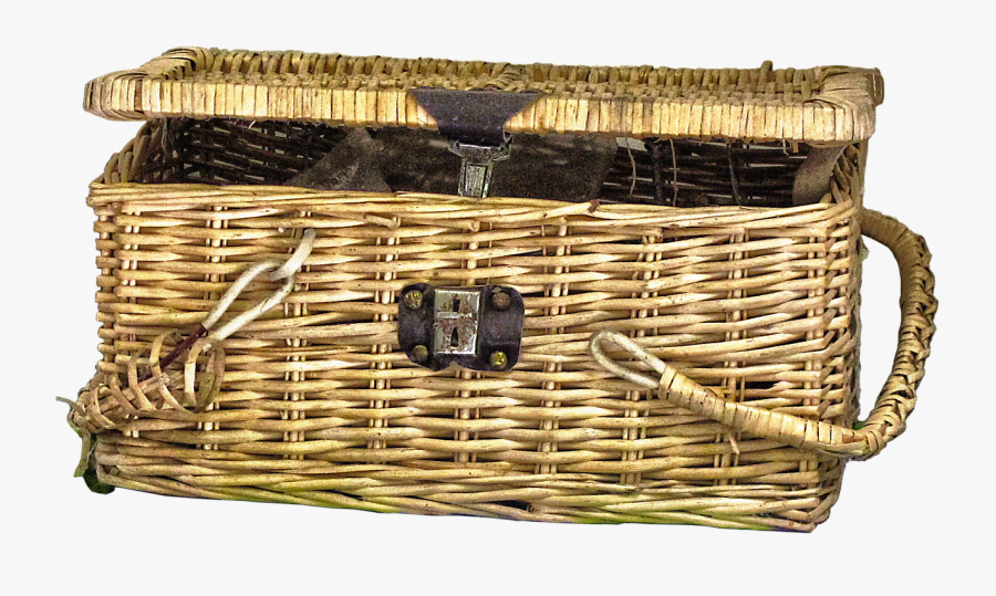 Basket Vector Woven - Wicker Basket Picnic Png, Transparent Clipart