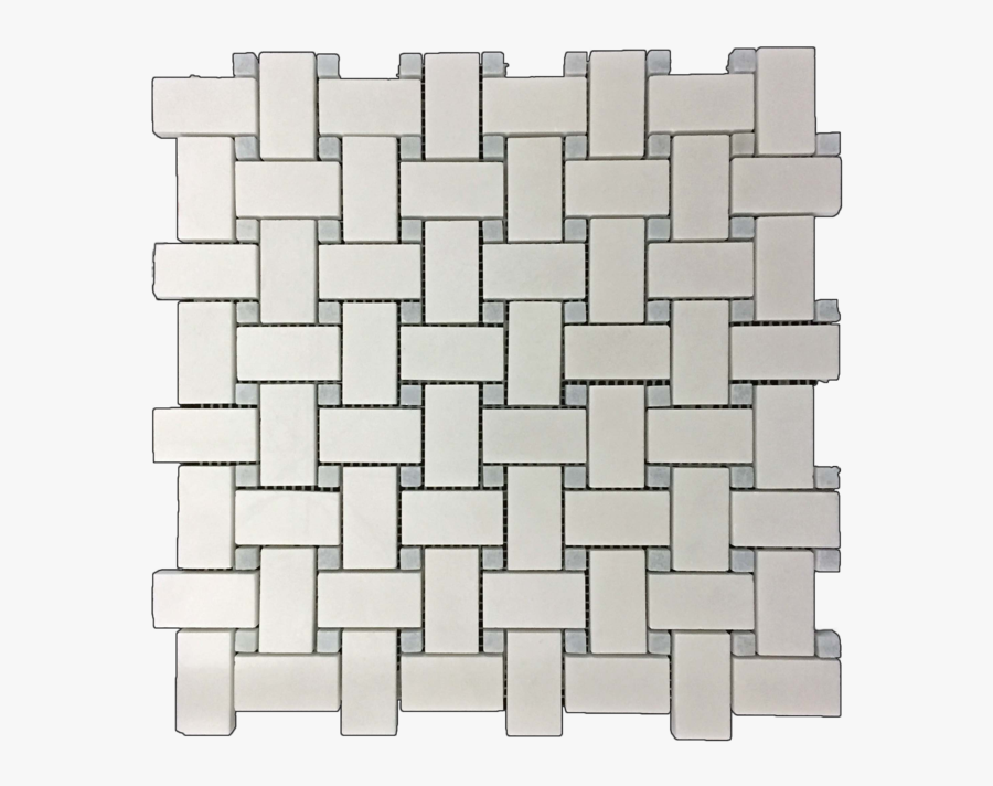 White Thassos Basketweave With Blue Celeste Dot Polished - Pattern, Transparent Clipart