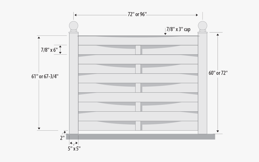 Basket Weave Vinyl Semi Privacy Fence Specs - Window, Transparent Clipart