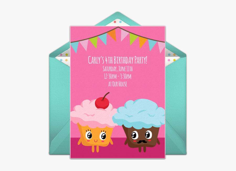 Free Birthday Party Invitations Girls, Transparent Clipart