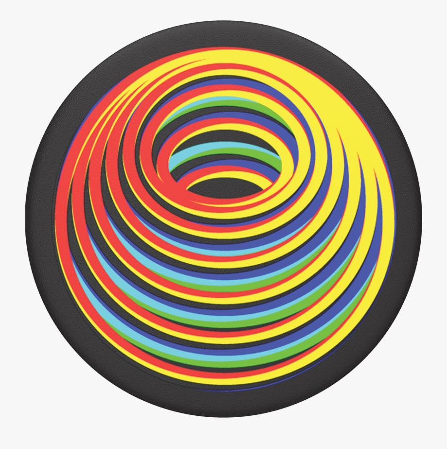 Color Waves In Orb - Circle, Transparent Clipart