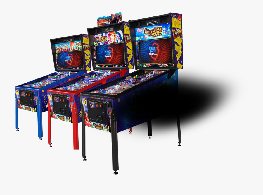 Willy Wonka Pinball Machine, Transparent Clipart