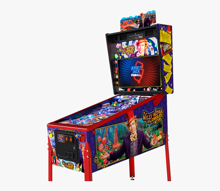Willy Wonka Pinball Machine, Transparent Clipart