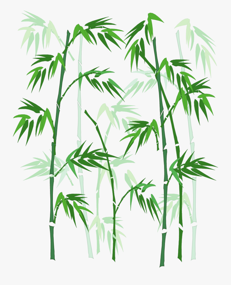 Vector Hand-painted Bamboo Png Download - Bamboo Png Free Vector, Transparent Clipart