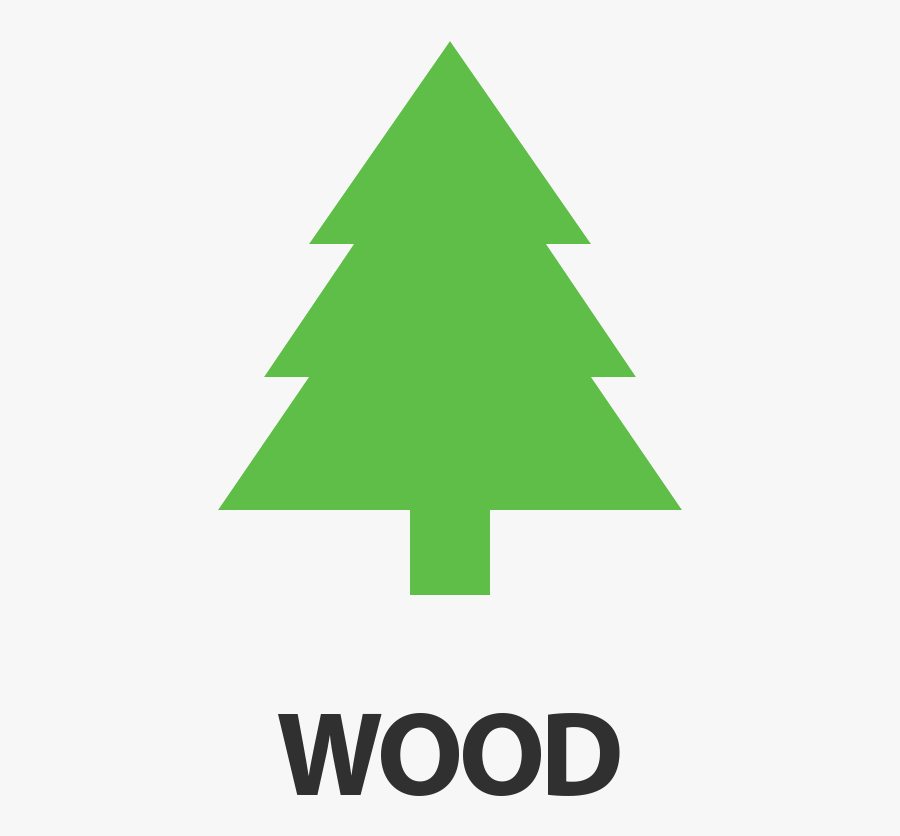 Wood - Simple Silhouette Pine Tree Clipart, Transparent Clipart