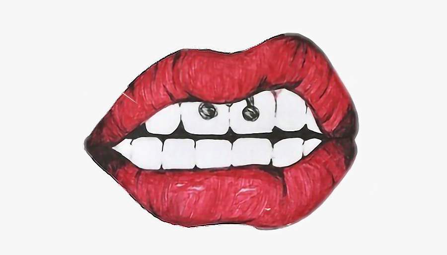 #lips #red Brackets #dientes #labios #rojo #boca - Imagenes Tumblr Labios, Transparent Clipart