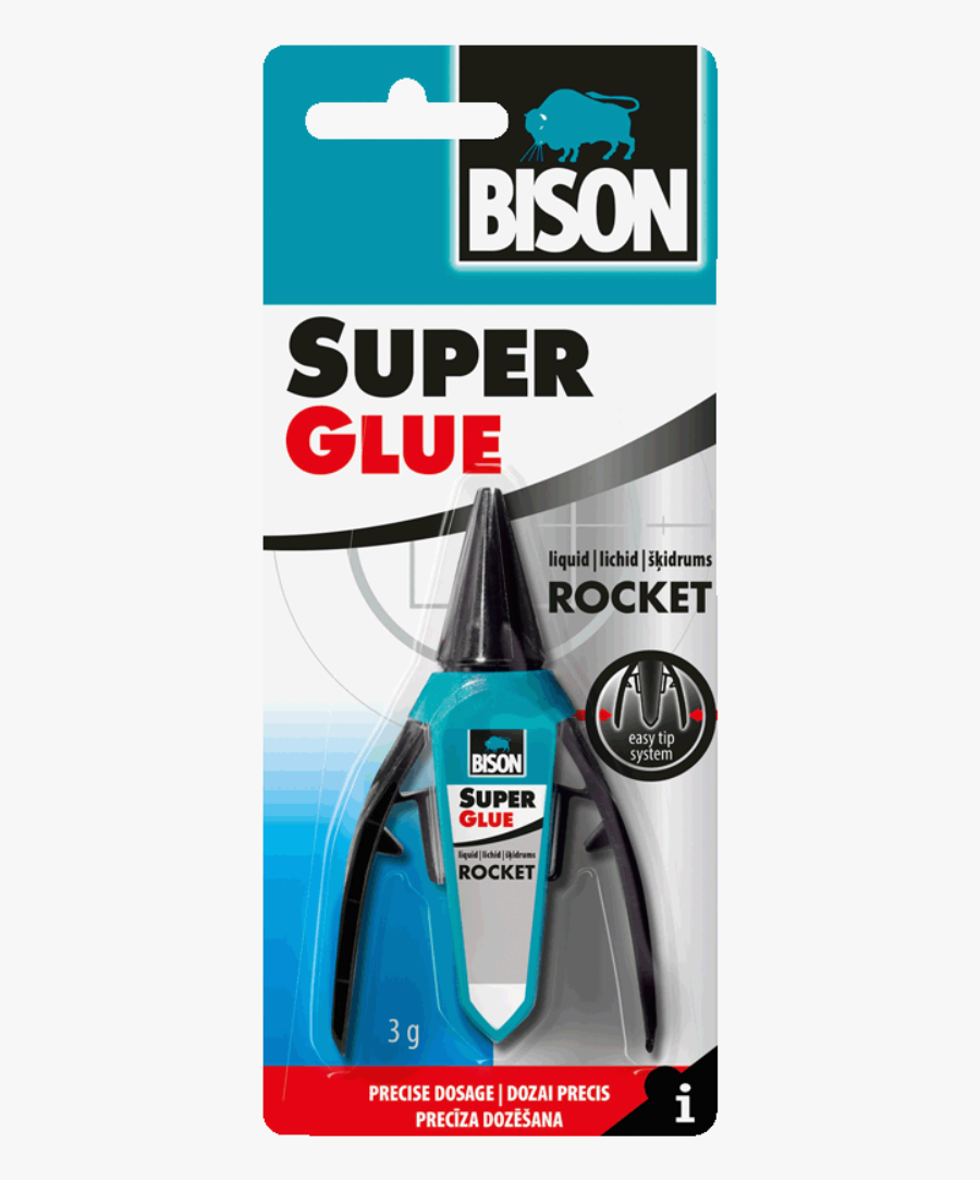 Glue Png Image Free Download - Bison Super Glue Rocket, Transparent Clipart