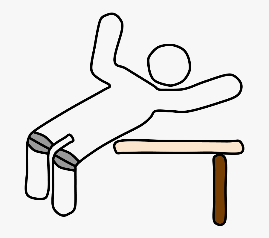 High Jumper - Line Art, Transparent Clipart