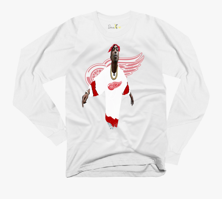 2pac Transparent Jersey Red Wings - Jersey, Transparent Clipart