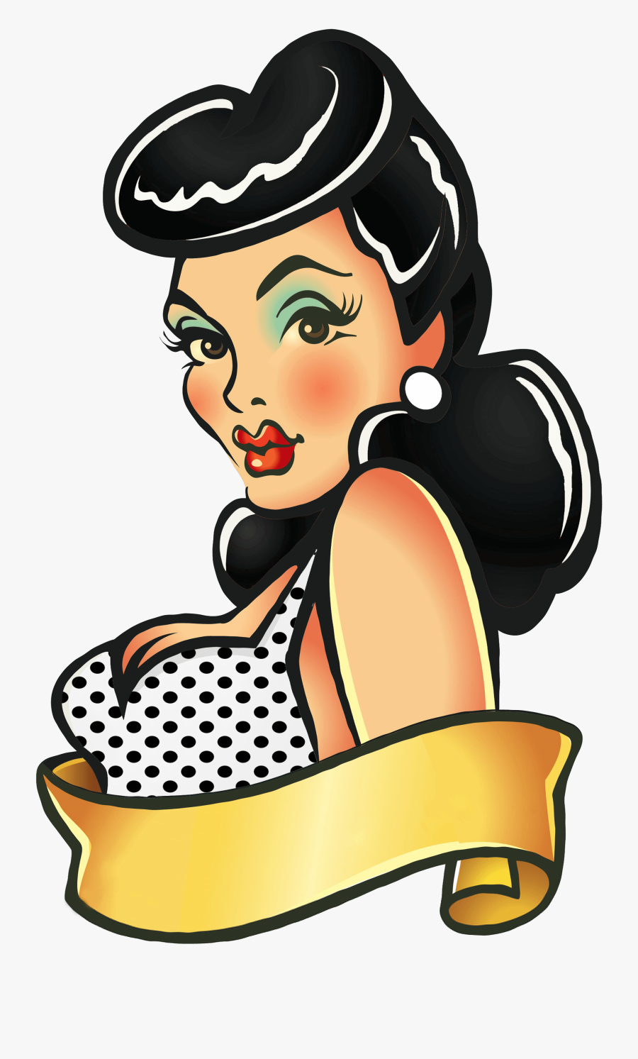Pinup Girl Sychobilly Rockabilly Tattoo Designs Smart, Transparent Clipart