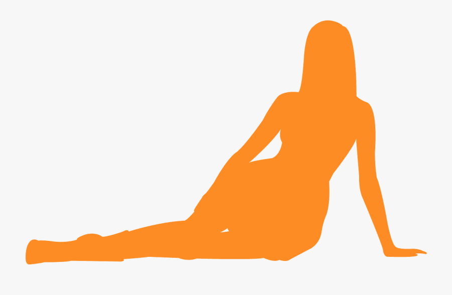 Siluetas De Mujer Sentada, Transparent Clipart