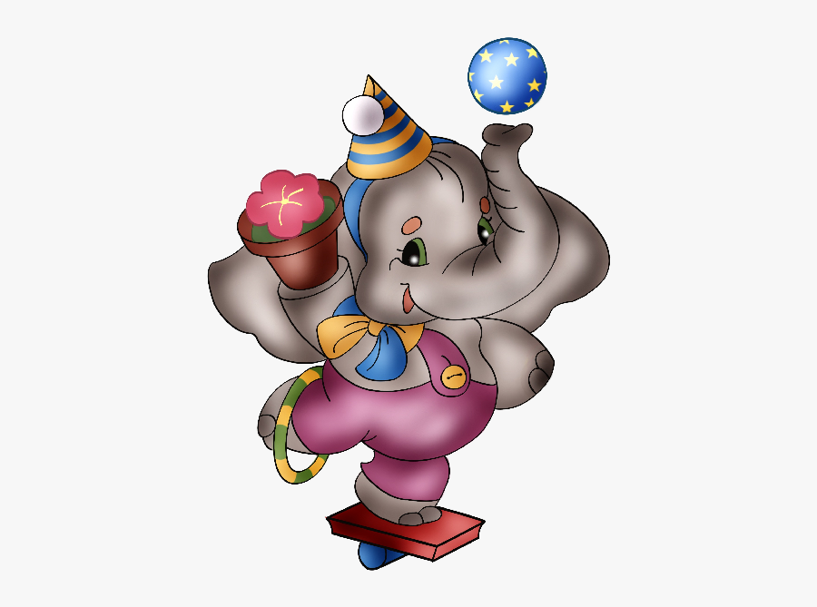 Elephant Circus Cartoon Animal, Transparent Clipart