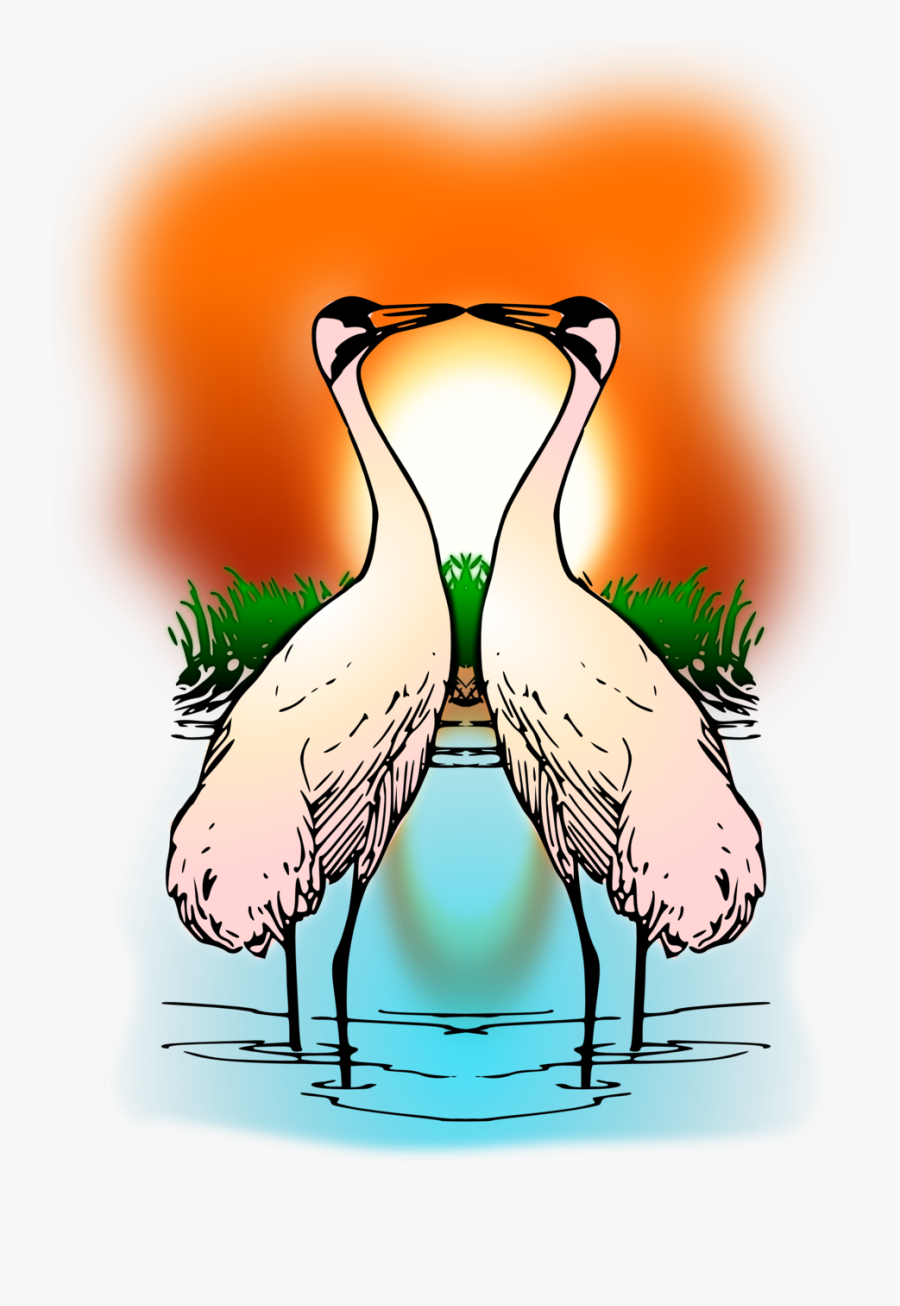 Standing Whooping Crane, Transparent Clipart