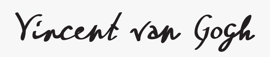 Vincent Van Gogh Title, Transparent Clipart