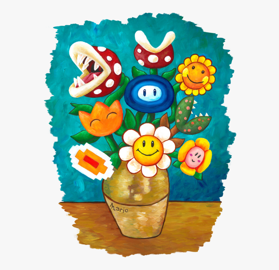 Super Mario Van Gogh, Transparent Clipart