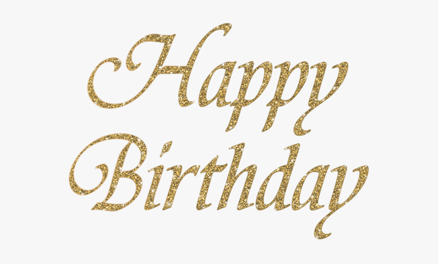 Happy Birthday Letters Png - Happy Birthday Gold Png, Transparent Clipart