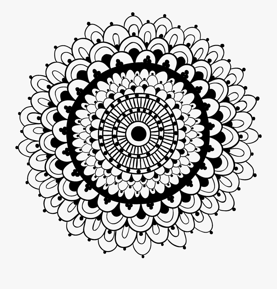 Mandala Fake Tattoo, Mandala Temporary Tattoo - Mehndi Design Clipart Png, Transparent Clipart