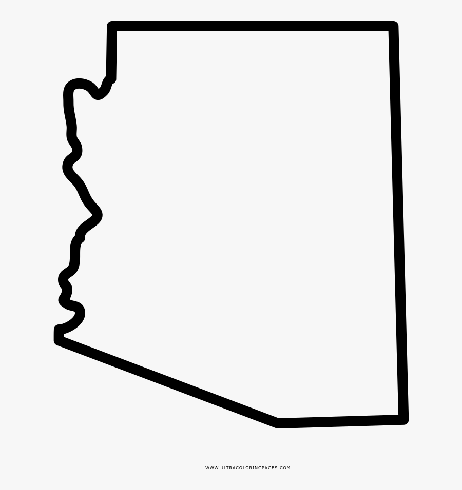 Arizona Coloring Page - Line Art, Transparent Clipart