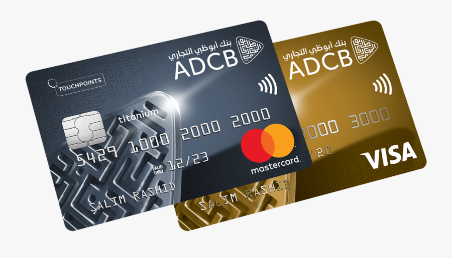 Clip Art Credit Card Pictures - Adcb Titanium Credit Card, Transparent Clipart