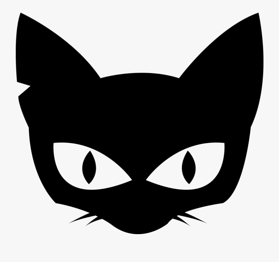 Logo - Cats Face Silhouette, Transparent Clipart