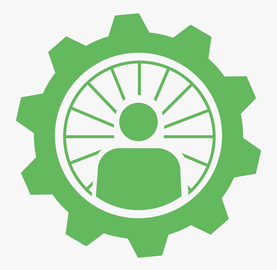 Mobility Icon Green - Speedometer Line Drawing, Transparent Clipart