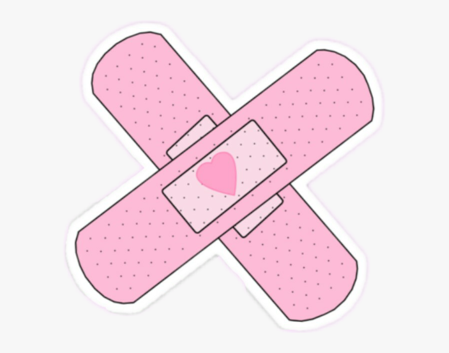 #pinkthepainaway #pink #bandaids #dailysticker - Pastel Pink Aesthetic Png, Transparent Clipart
