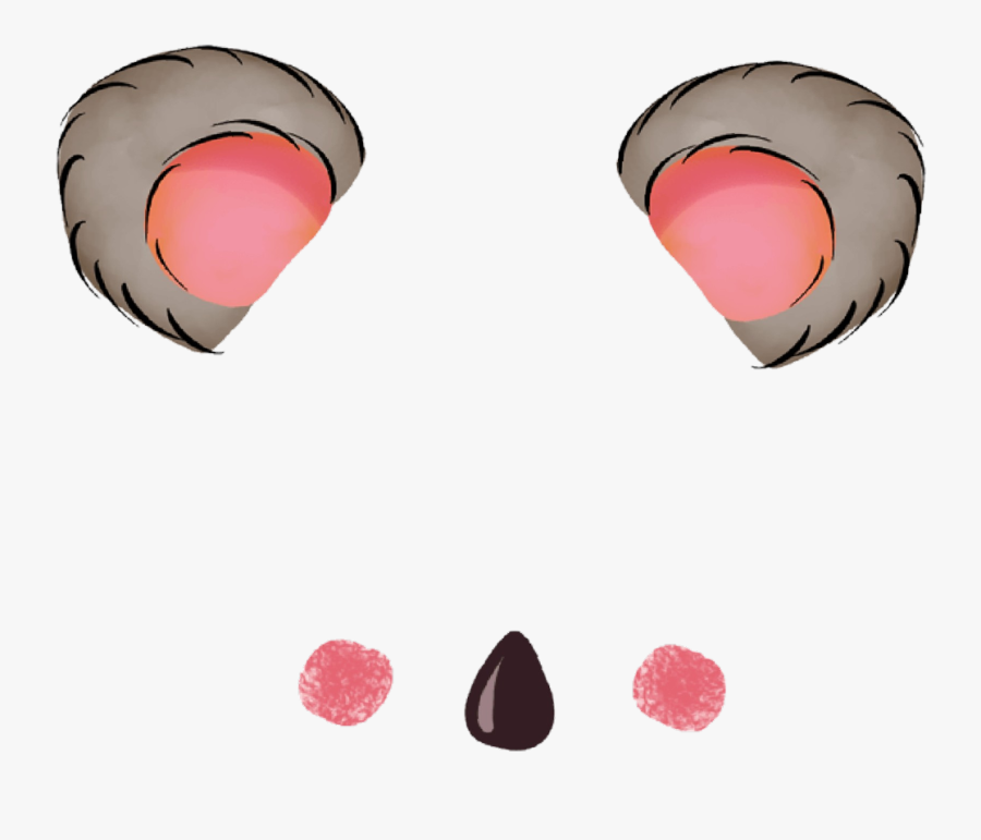 #animal #ear #ears #cute #filter #animals #nose #cute, Transparent Clipart