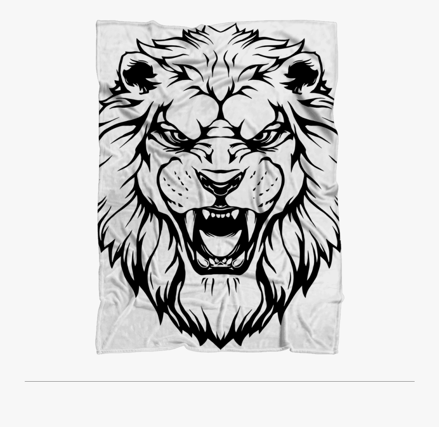 Transparent Lion Roaring Png - Lion Face Roar Clipart, Transparent Clipart