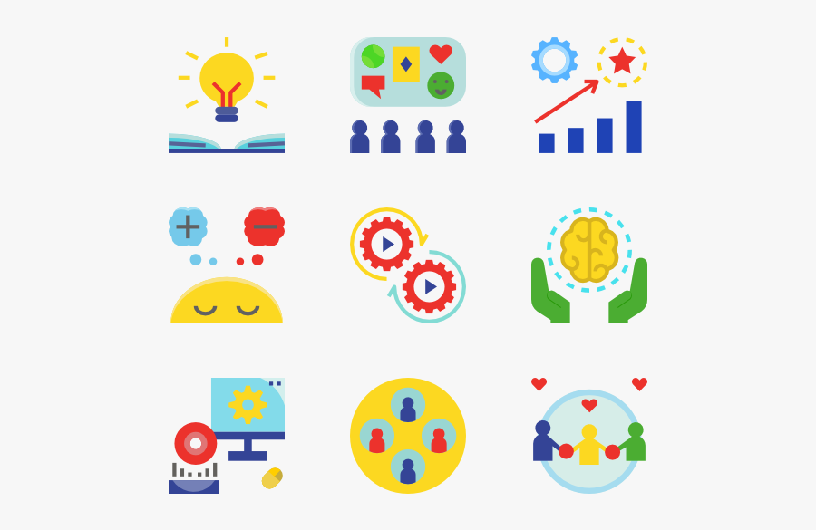 Essential Set - Knowledge Management Icons, Transparent Clipart