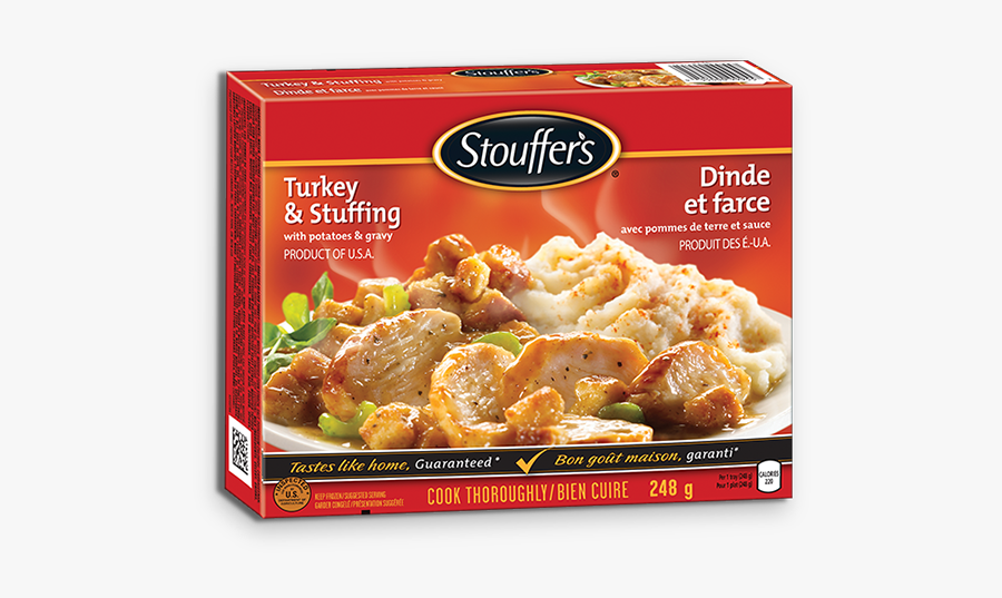 Stouffer S Stuffing Madewithnestle - Stouffer's Frozen Turkey Dinner, Transparent Clipart