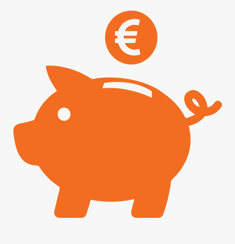 Blue Piggy Bank Clipart, Transparent Clipart