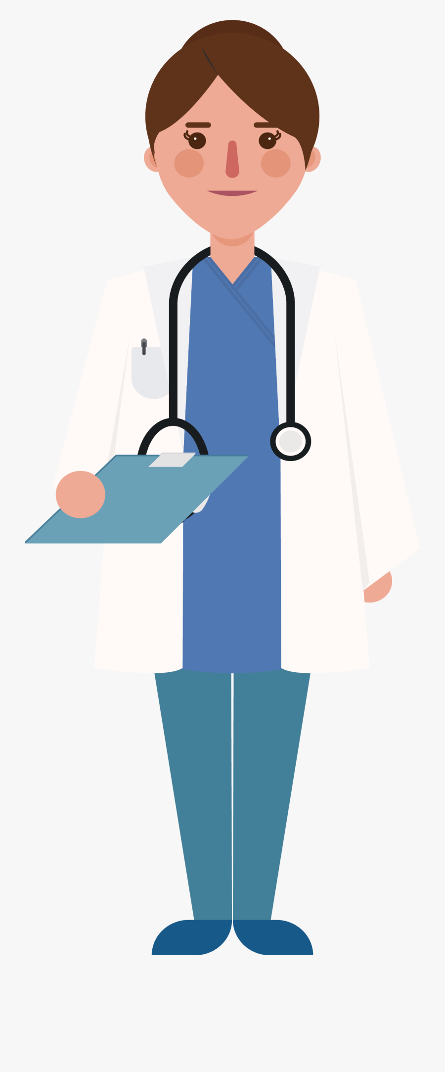 Clip Art Doctor Standing - Medical Assistant Cartoons Png, Transparent Clipart