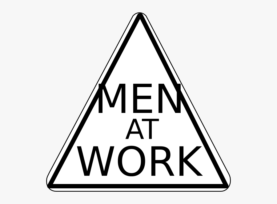 Men At Work Black And White, Transparent Clipart